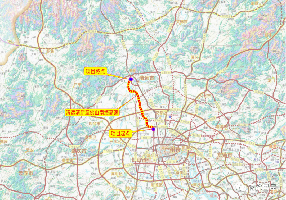 44亿元,双向八车道!花都将新增一条高速公路!